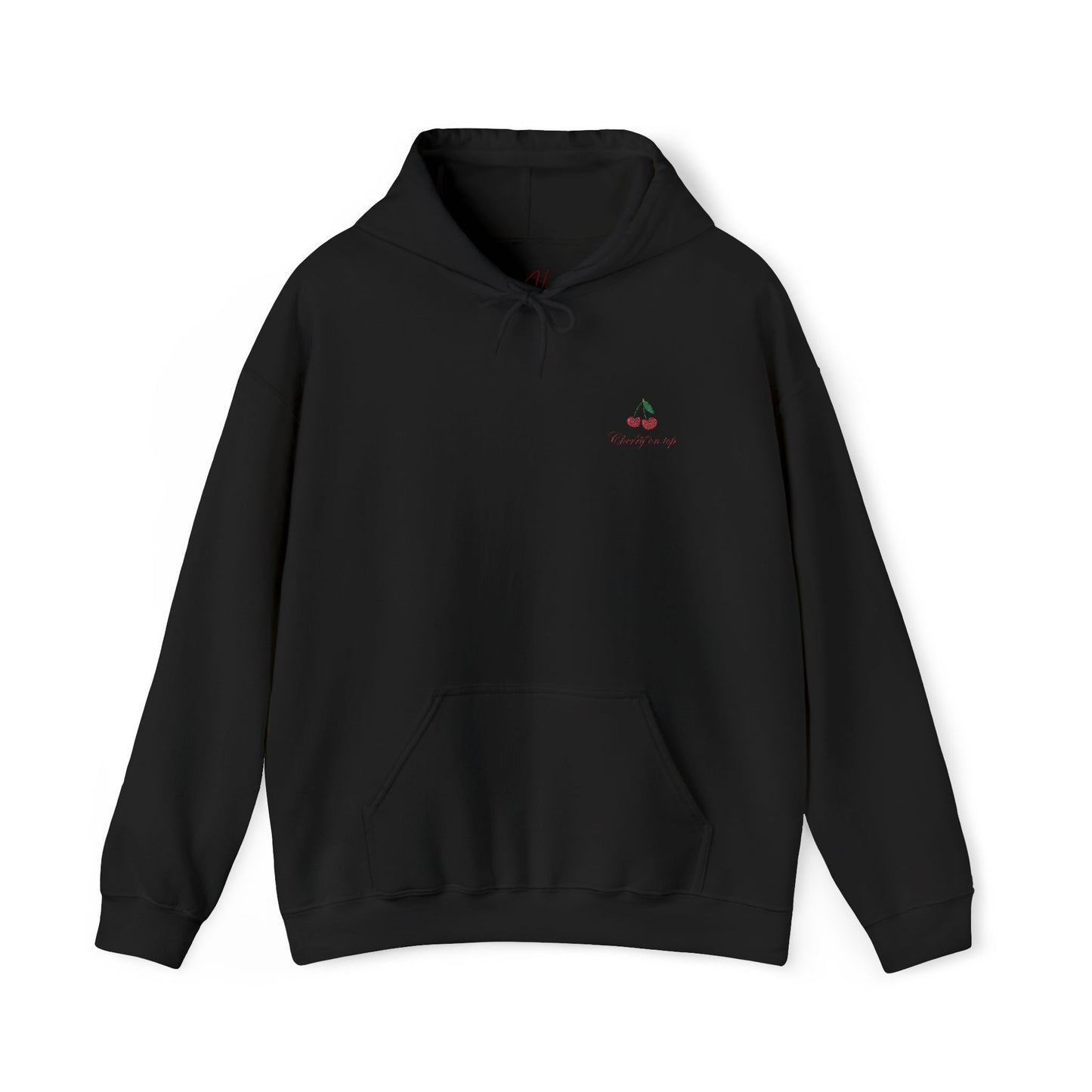 Cherry On Top Hooded Sweatshirt (embroidered)