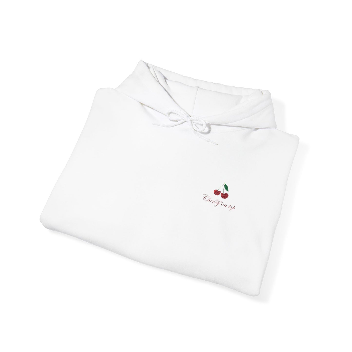 Cherry On Top Hooded Sweatshirt (embroidered)